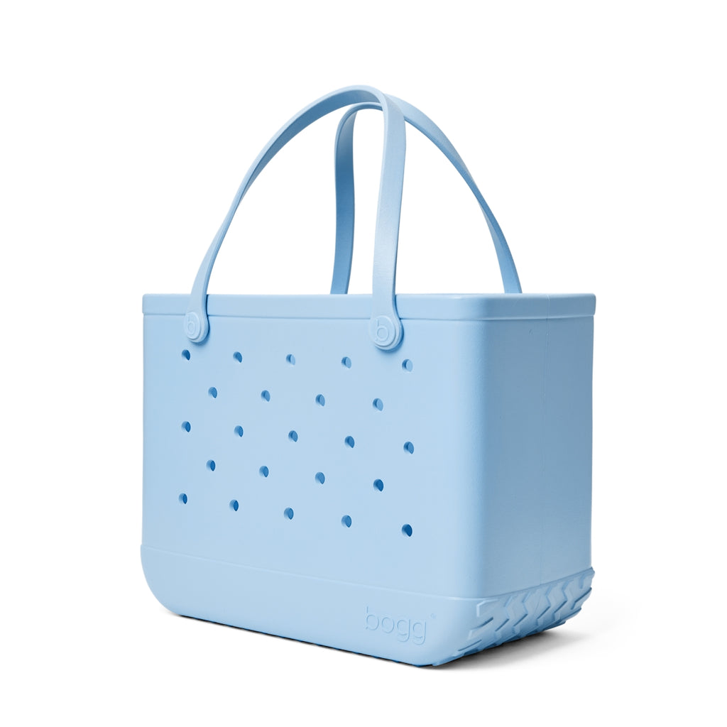 Original Bogg Bag Blue Skies and Bogg Bag Waterfront Travel Tote Lightweight Tip Resistant Easy Maintenance Surface for Weekend Travel