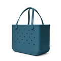 Original Bogg Bag Blue Lagoon Lightweight Waterproof Carryall Durable Tip Resistant with Non Slip Bottom for Summer Travel Travel Organizer Vacation Essentials for Women