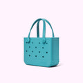 Bitty Bogg Bag Turquoise and Caicos Women's Waterproof Beach Tote Washable Large Capacity with Cosmetic Organizer for Water Sports Travel Organizer Vacation Essentials for Women
