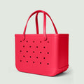 Original Bogg Bag Off to the Races Red Adventure Ready Beach Tote Flexible Oversized Waterproof Phone Pouch Included for Women