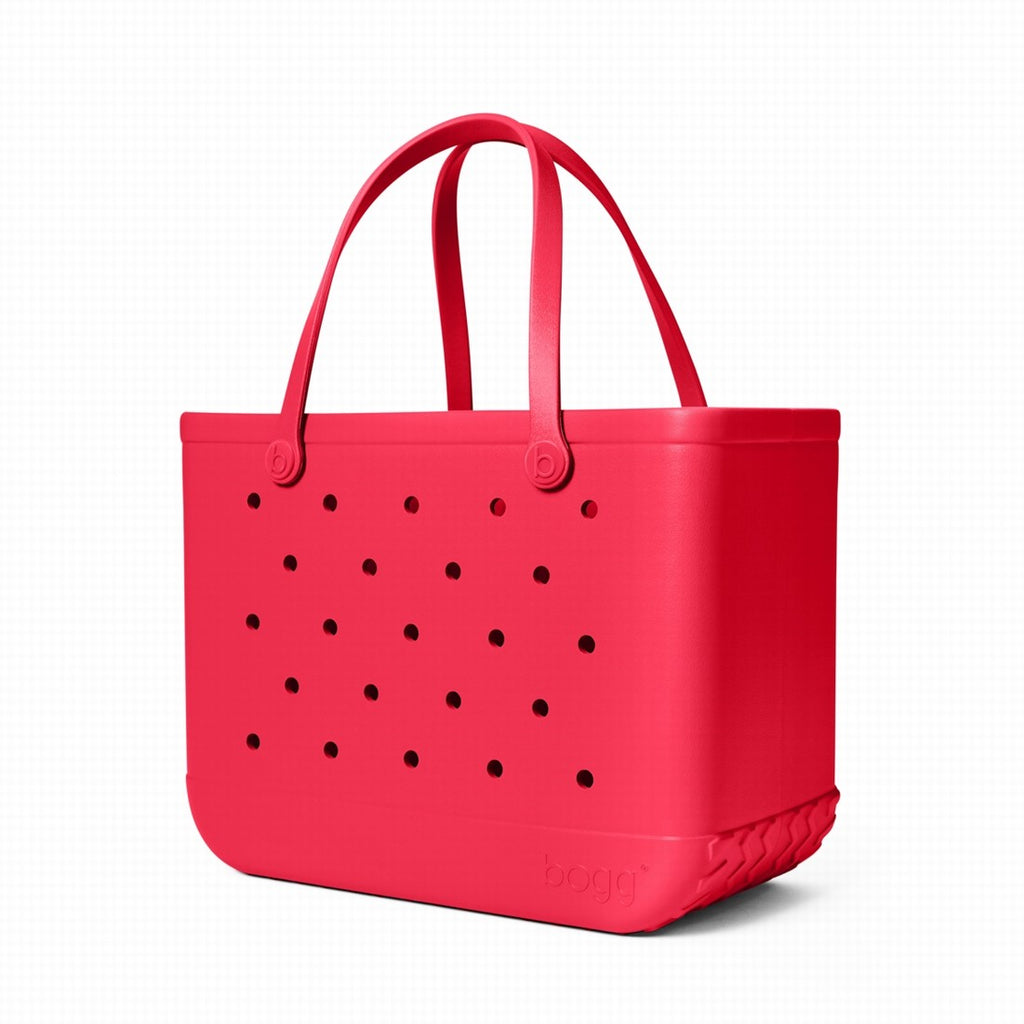 Original Bogg Bag Off to the Races Red Tropical Resort Beach Bag Lightweight Oversized Waterproof Phone Pouch Included for Cruise Travel