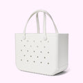 Original Bogg Bag For Shore White Cruise Essentials Travel Tote Large Capacity Waterproof with Extra Storage Compartments for Resort Holidays Travel Organizer Vacation Essentials for Women