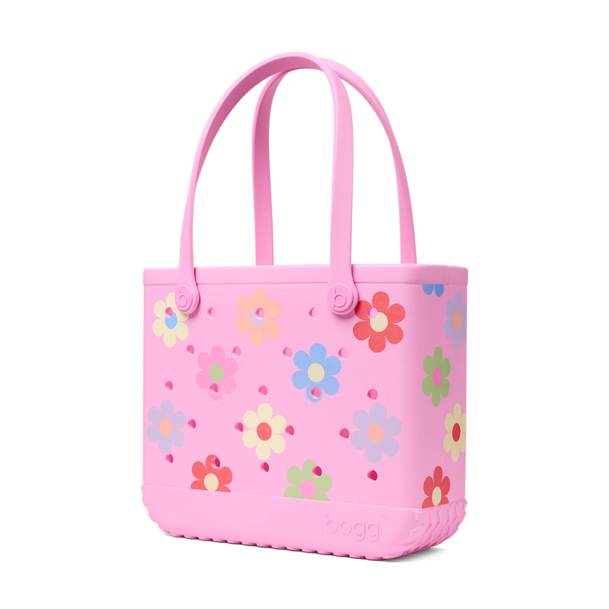Baby Bogg Bag Happy Flowers Boat Trip Waterproof Tote Oversized Lightweight with Easy Clean Surface for Tropical Vacations Travel Organizer Vacation Essentials for Women