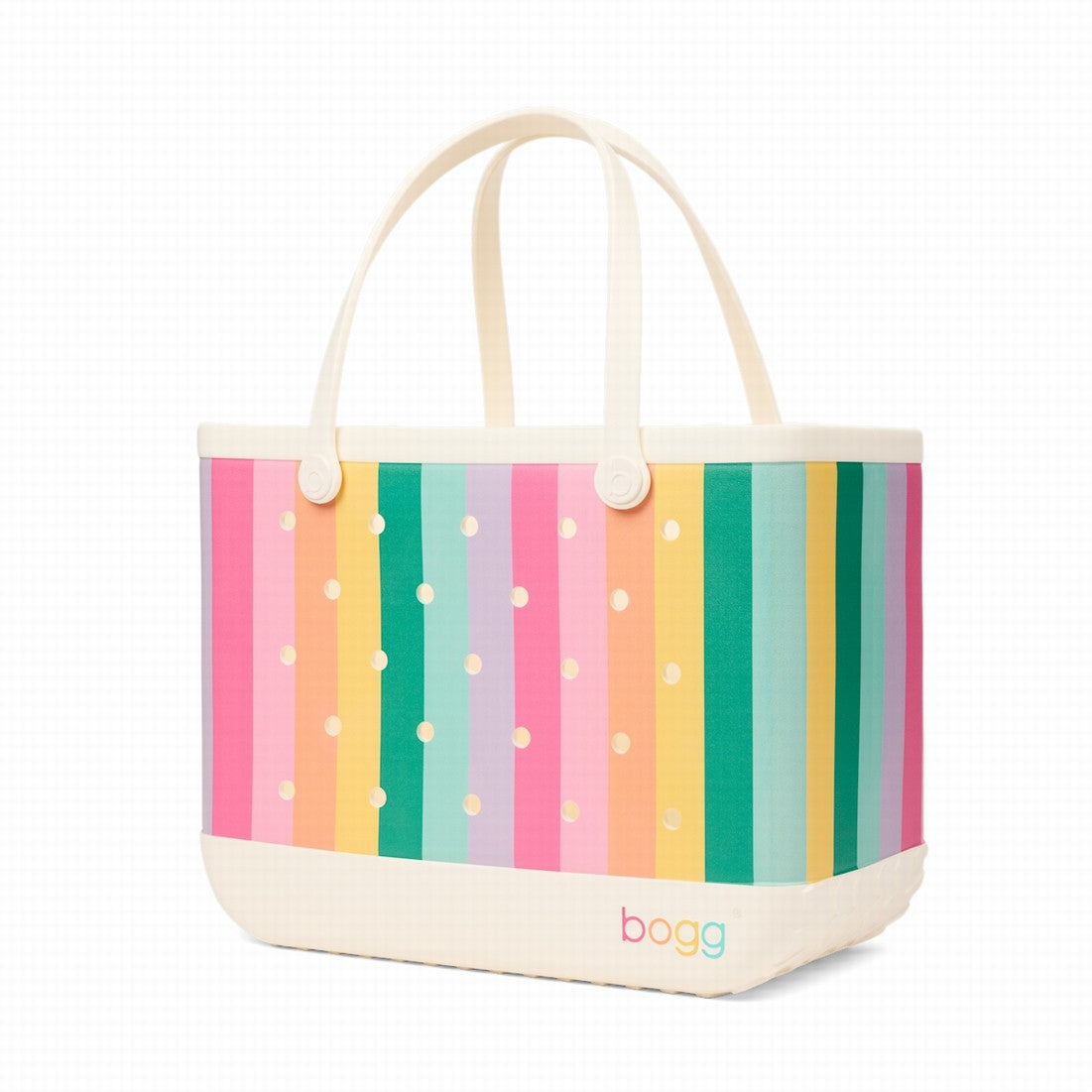 Original Bogg Bag Color Burst Women's Waterproof Beach Tote Lightweight Large Capacity with Spacious Interior for Beach Vacation Travel Organizer Vacation Essentials for Women