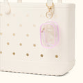 Bubble Bogg Pink Taffy Coastal Travel Beach Bag Functional Waterproof Non Slip Bottom Design for Summer Adventures