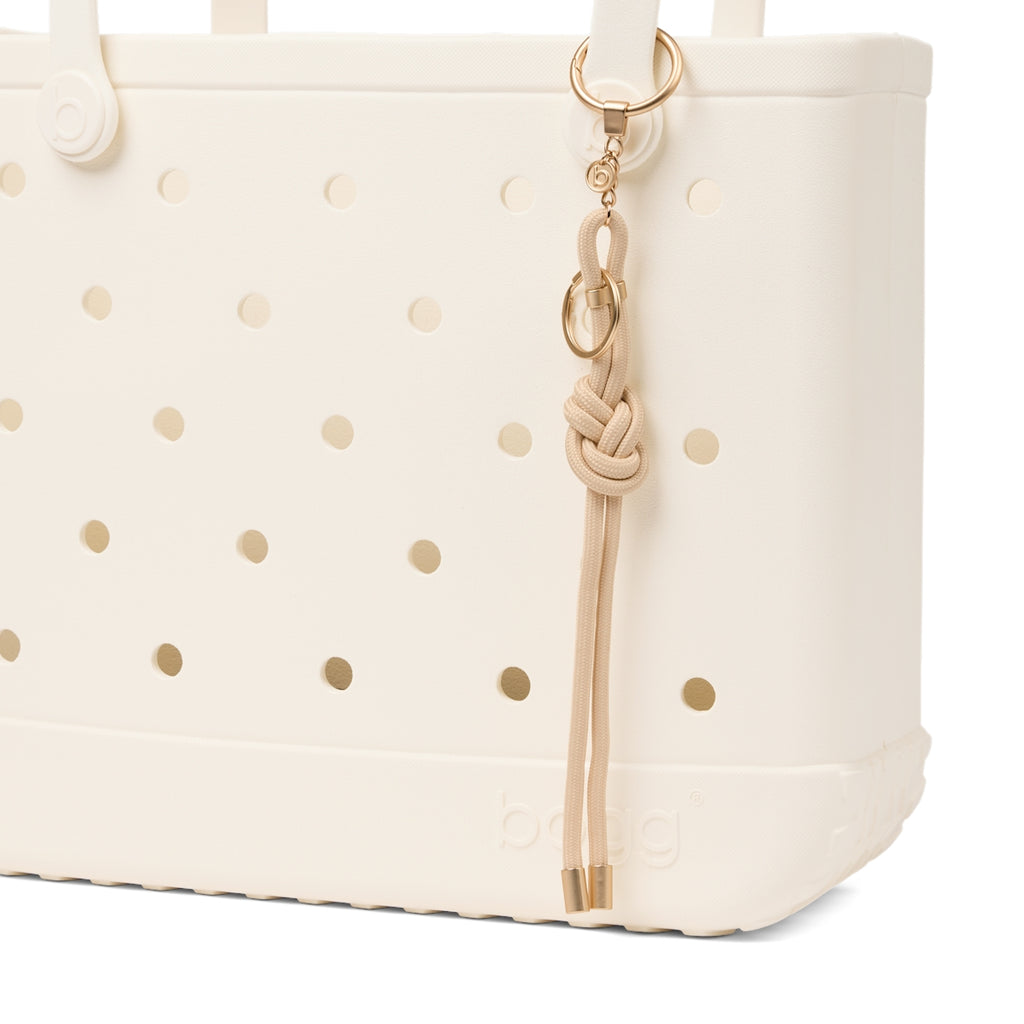 Bogg'd & Charmed Freshly Pressed Linen Nautical Rope Women's Waterproof Beach Tote Washable Easy Clean with Waterproof Phone Pouch for Cruise Travel Travel Organizer Vacation Essentials for Women