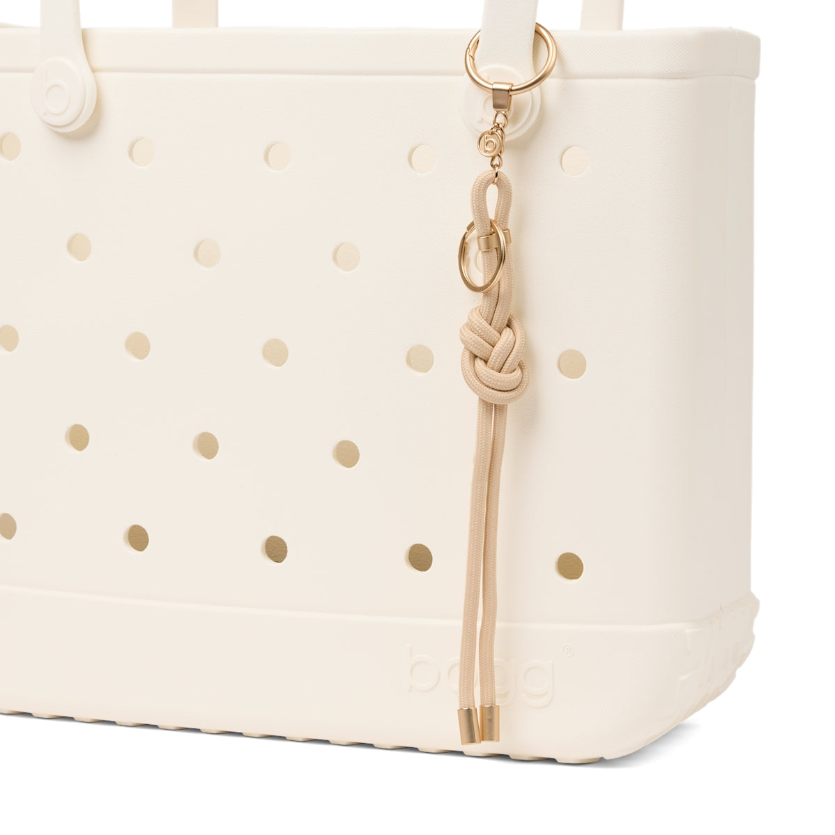 Bogg'd & Charmed Freshly Pressed Linen Nautical Rope Women's Waterproof Beach Tote Washable Easy Clean with Waterproof Phone Pouch for Cruise Travel Travel Organizer Vacation Essentials for Women
