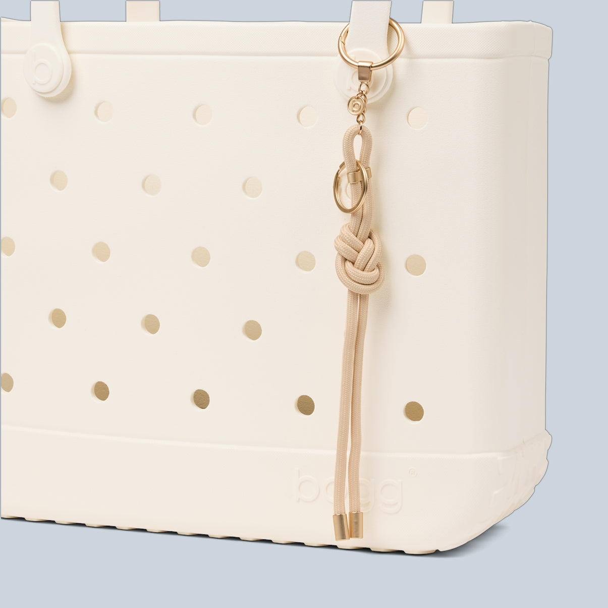 Bogg'd & Charmed Freshly Pressed Linen Nautical Rope Summer Beach Accessories Bag Washable Sandproof with Easy Clean Surface for Yacht Excursions Travel Organizer Vacation Essentials for Women