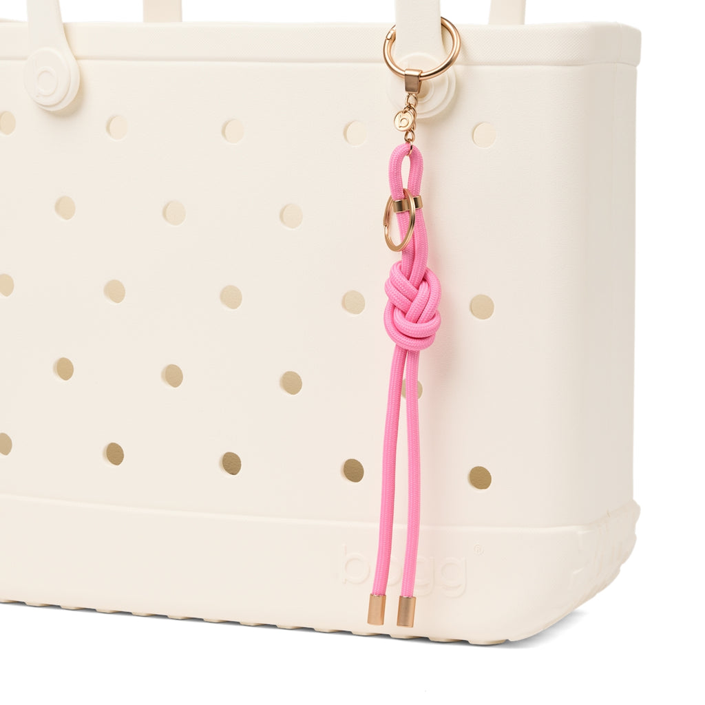 Bogg'd & Charmed Pink Taffy Nautical Rope Marine Adventure Carryall Ultra Durable Multi Purpose Open Top Access Access for Beach Holidays