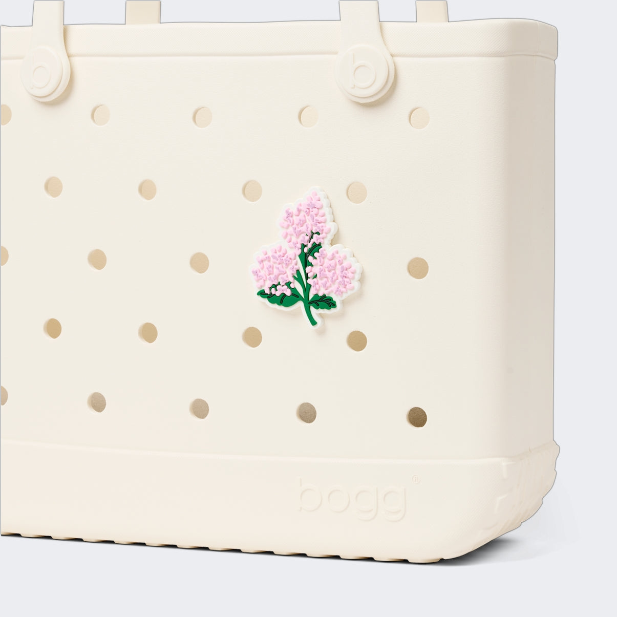 Bogg Bit Pink Hydrangea Large Capacity Beach Carryall Washable Easy Clean with Spacious Interior for Family Beach Days Travel Organizer Vacation Essentials for Women