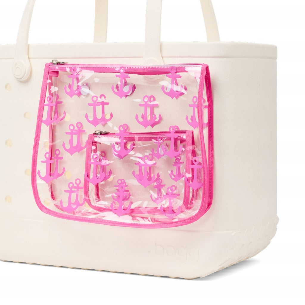 Bogg? Bag Decorative Insert Anchor (Pink) Quick Dry Beach Storage Tote Lightweight Oversized with Cosmetic Organizer for Summer Travel Travel Organizer Vacation Essentials for Women