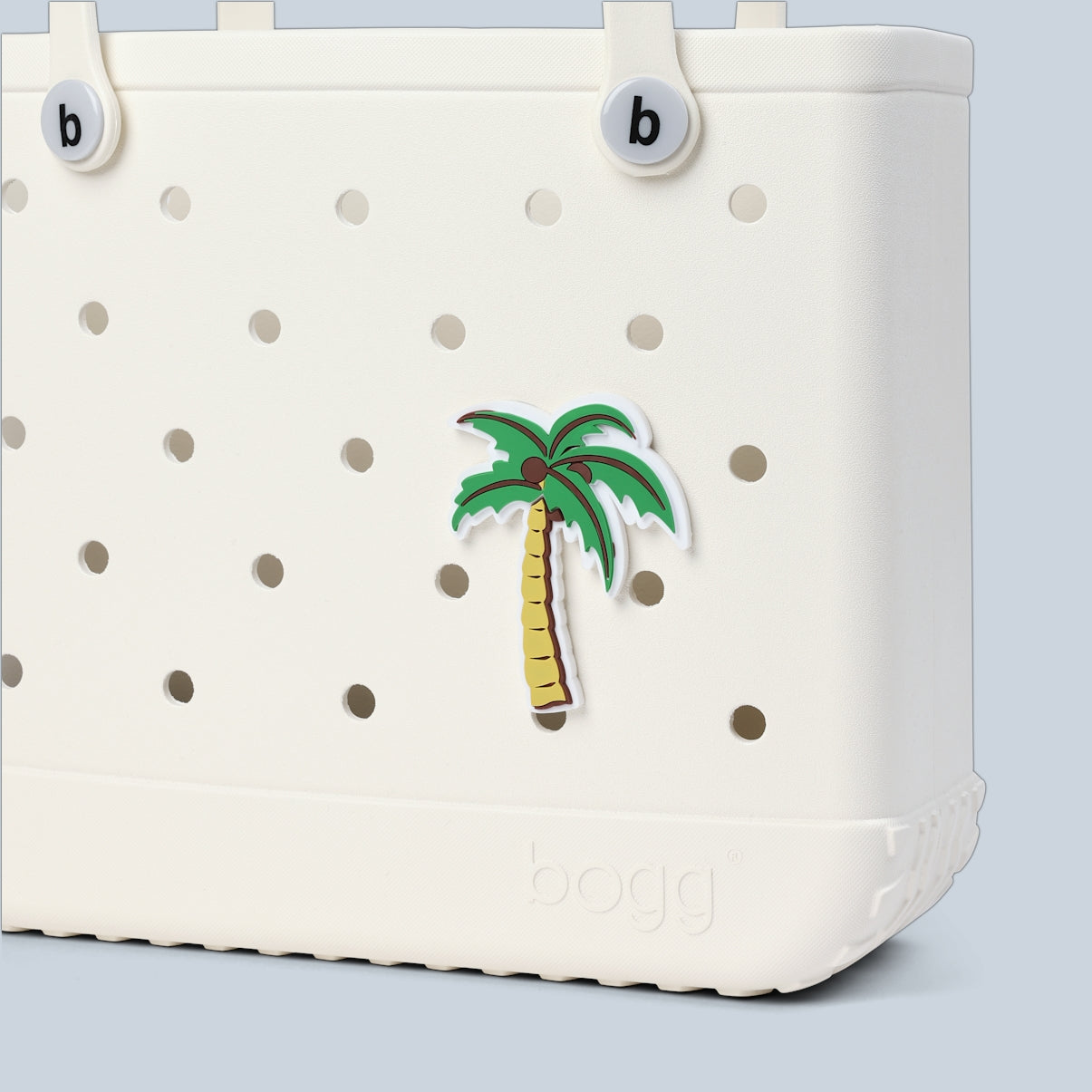 Bogg Bit Palm Tree Beach Club Waterproof Tote Ultra Durable Easy Clean Bonus Cosmetic Bag Included for Resort Vacations