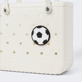 Bogg Bit Soccer Cruise Essentials Travel Tote Tip Resistant Washable with Easy Clean Surface for Family Beach Days Travel Organizer Vacation Essentials for Women