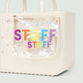 Decorative Insert Stuff Travel Companion Beach Tote Flexible Travel Friendly Non Slip Bottom Design for Summer Adventures