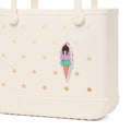 Bogg Bit Ice Cream Lightweight Waterproof Carryall Oversized Durable with Makeup Bag for Beach Vacation Travel Organizer Vacation Essentials for Women