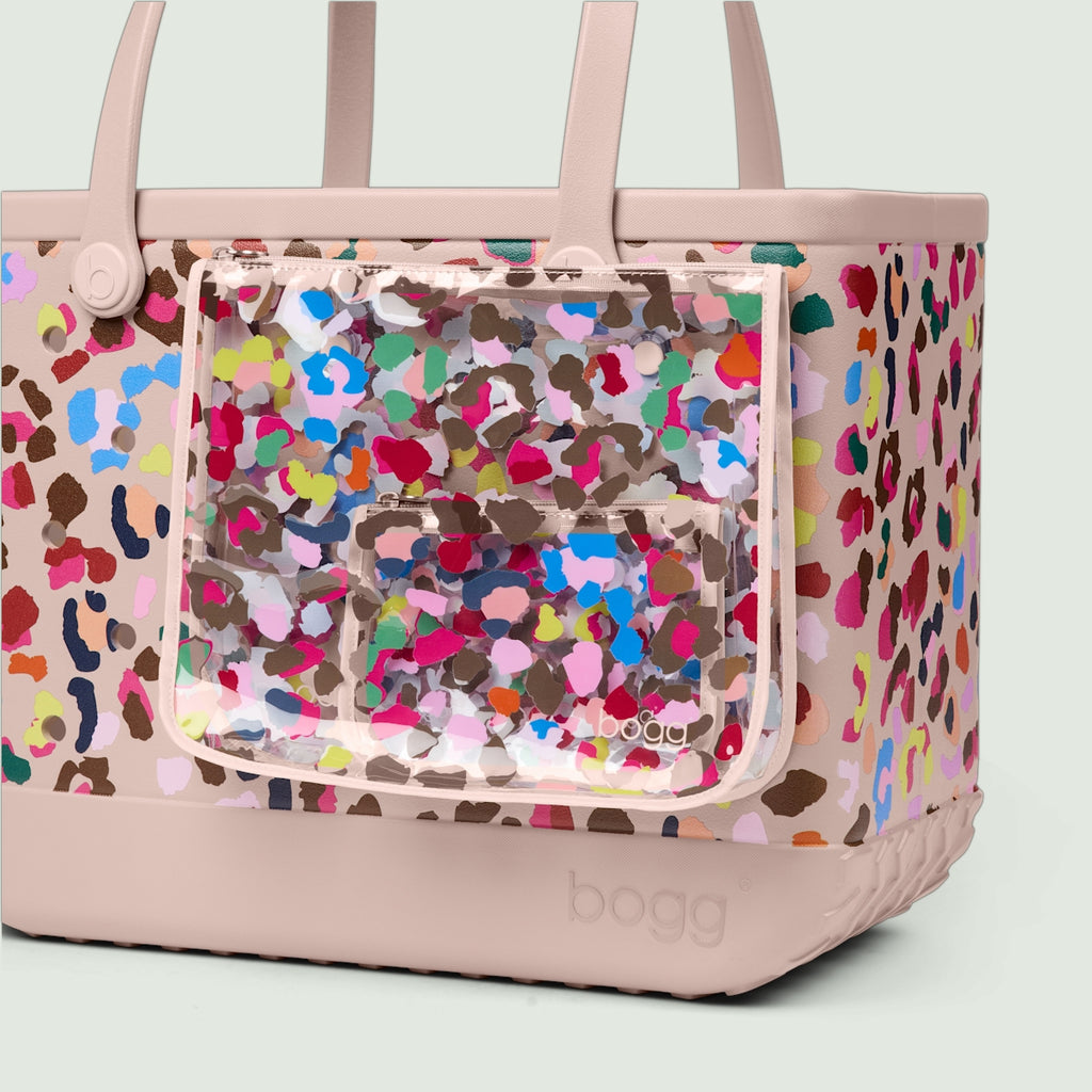 Decorative Insert Neon Jungle Luxury Resort Pool Tote Waterproof Waterproof with Travel Accessory Pouch for Cruise Travel Travel Organizer Vacation Essentials for Women