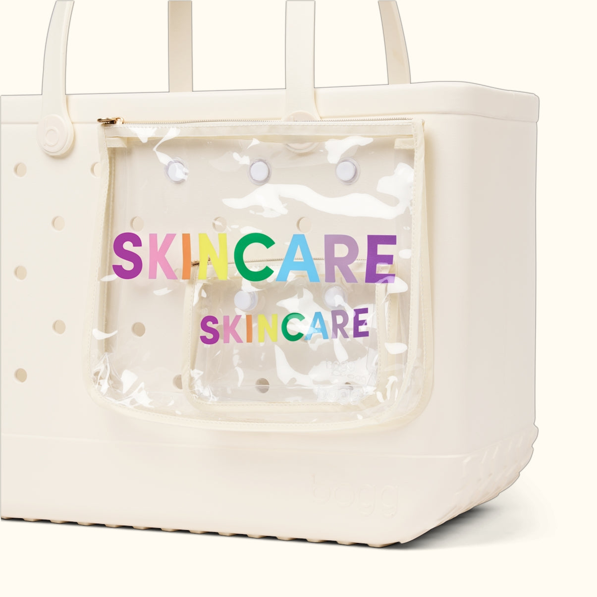 Decorative Insert Skincare Outdoor Adventure Pool Tote Washable Sandproof with Makeup Bag for Weekend Getaways Travel Organizer Vacation Essentials for Women