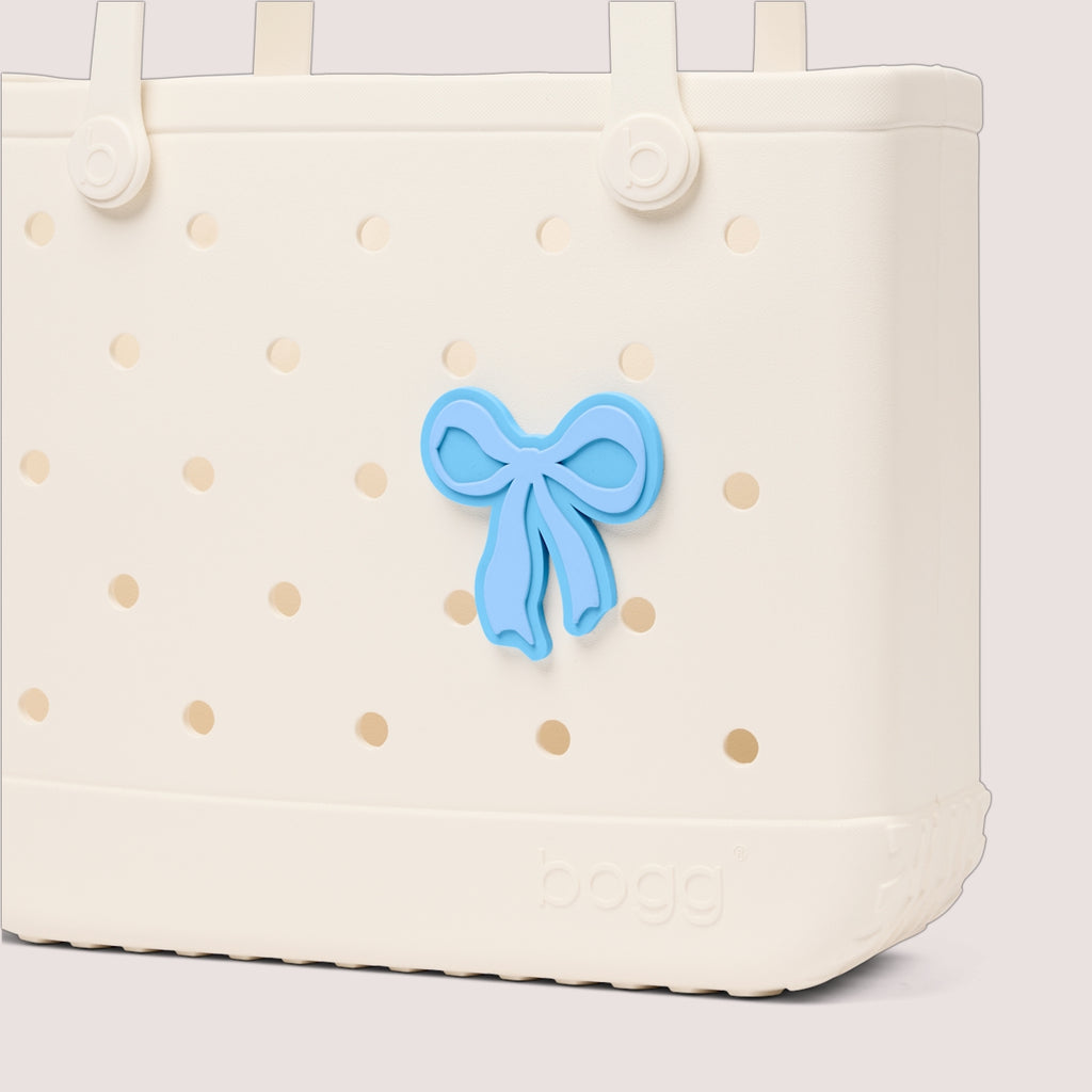 Bogg Bit Blue Bow Cruise Ship Essentials Tote Luxury Quick Dry Extra Wide Opening for Weekend Travel