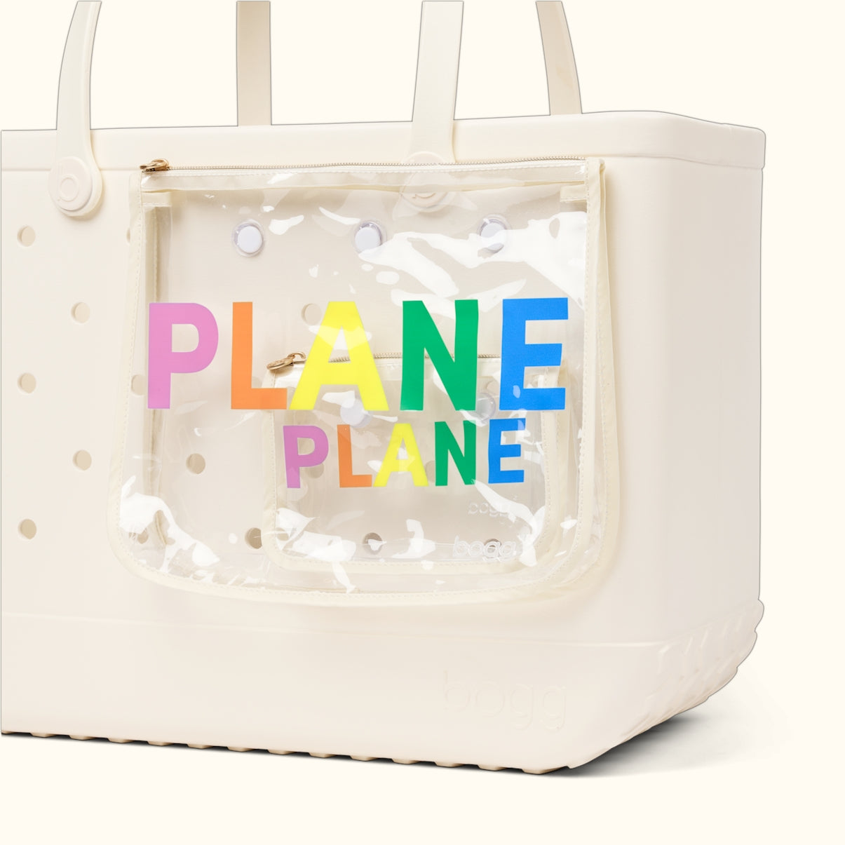 Decorative Insert Plane Vacation Gear Organizer Modern Easy Clean Reinforced Grip Handles for Women
