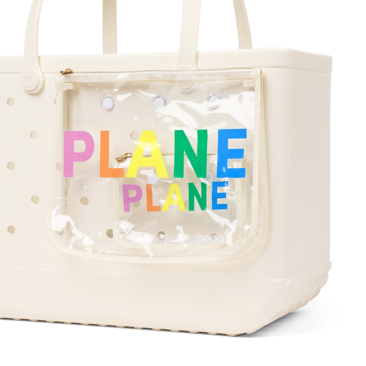 Decorative Insert Plane Luxury Resort Pool Tote Tip Resistant Washable with Makeup Bag for Lake Adventures Travel Organizer Vacation Essentials for Women