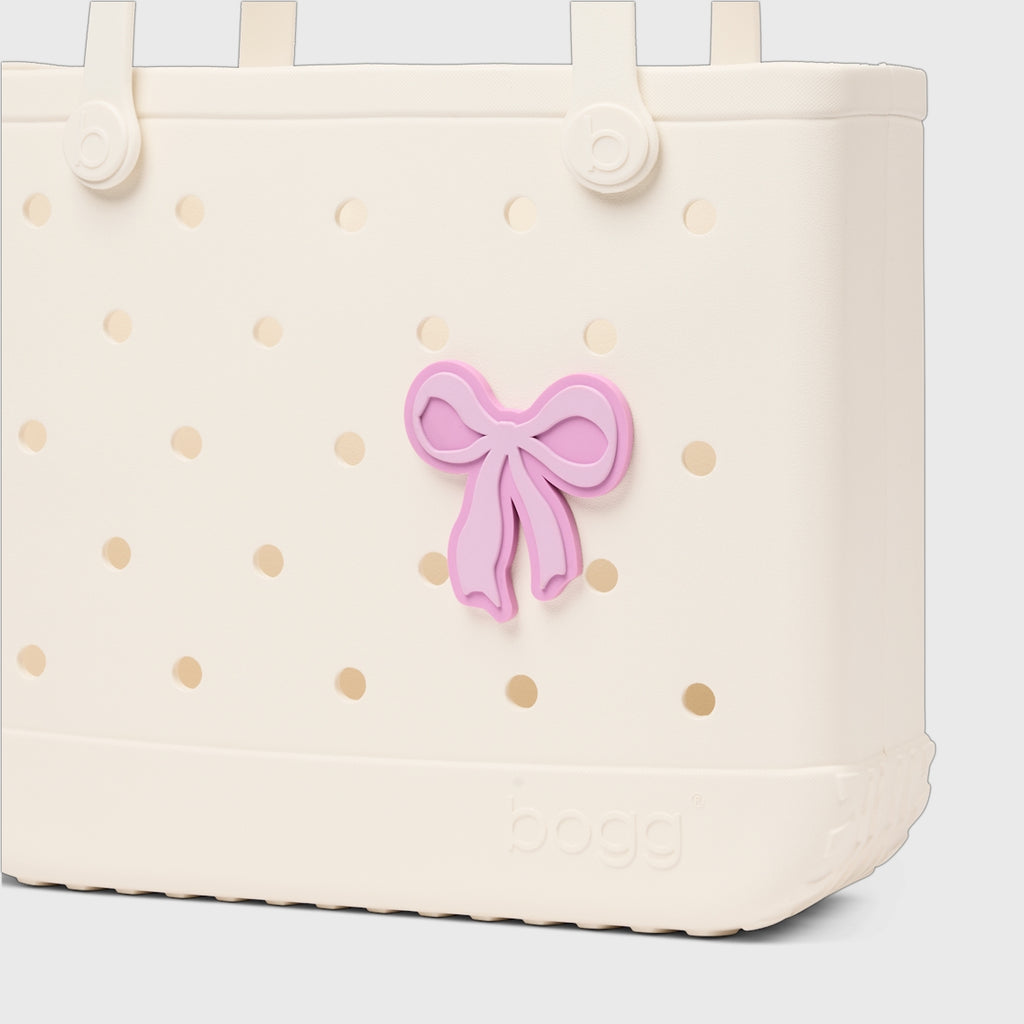 Bogg Bit Pink Bow Lake Day Waterproof Tote Lightweight Quick Dry Adjustable Shoulder Strap for Women