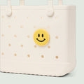 Bogg Bit Smile Summer Escape Beach Bag Heavy Duty Oversized Non Slip Bottom Design for Cruise Travel