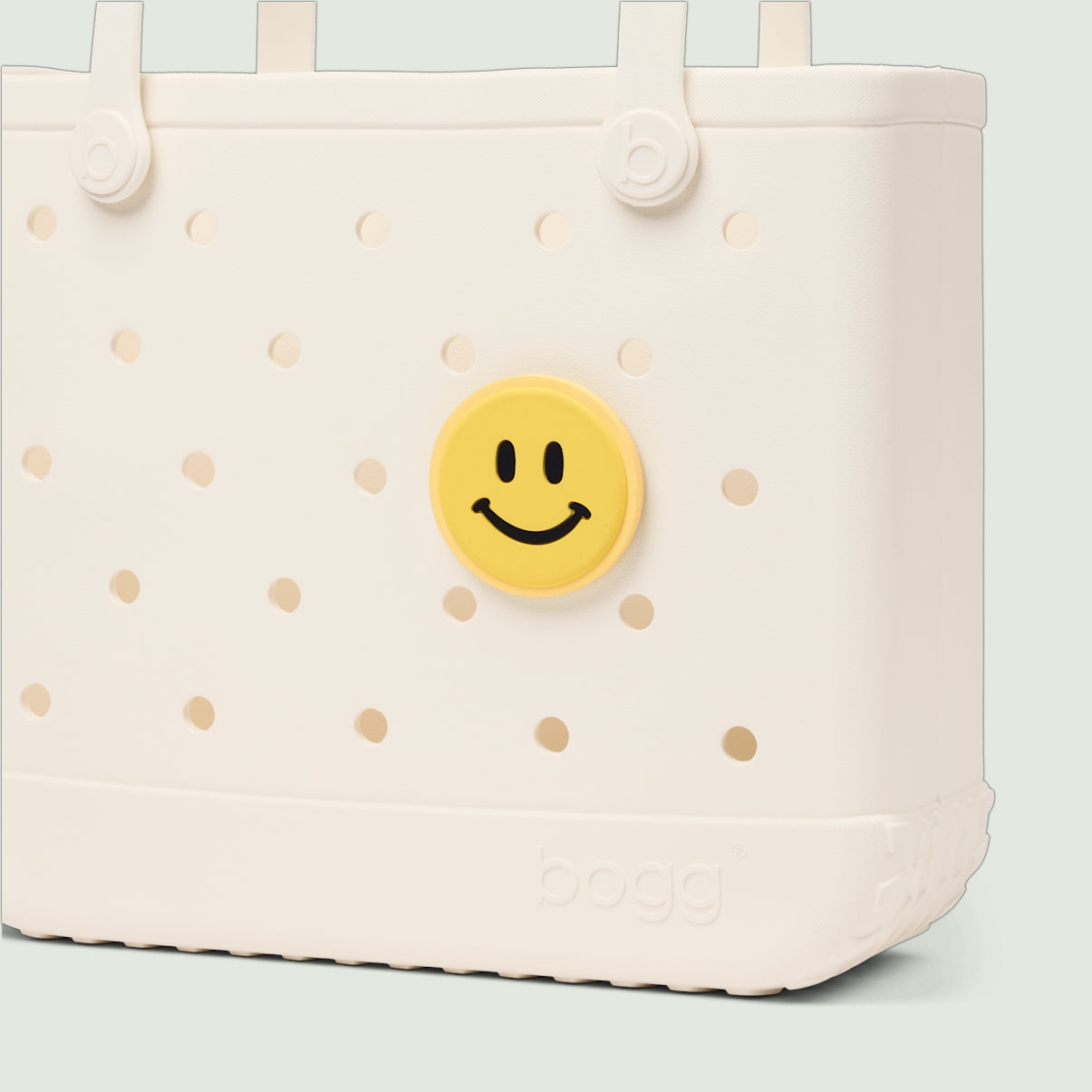 Bogg Bit Smile Summer Escape Beach Bag Heavy Duty Oversized Non Slip Bottom Design for Cruise Travel