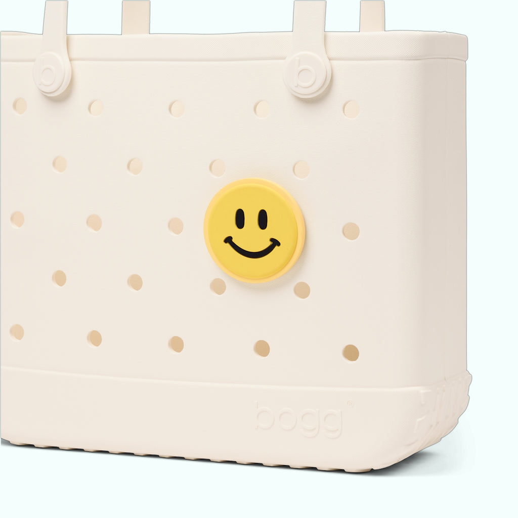 Bogg Bit Smile Multi Purpose Travel Carryall Oversized Sandproof with Waterproof Phone Pouch for Camping Trips Travel Organizer Vacation Essentials for Women