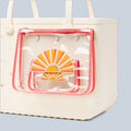 Bogg Bag Decorative Insert Ray Of Sunshine Summer Beach Accessories Bag Easy Clean Washable with Extra Storage Compartments for Outdoor Adventures Travel Organizer Vacation Essentials for Women
