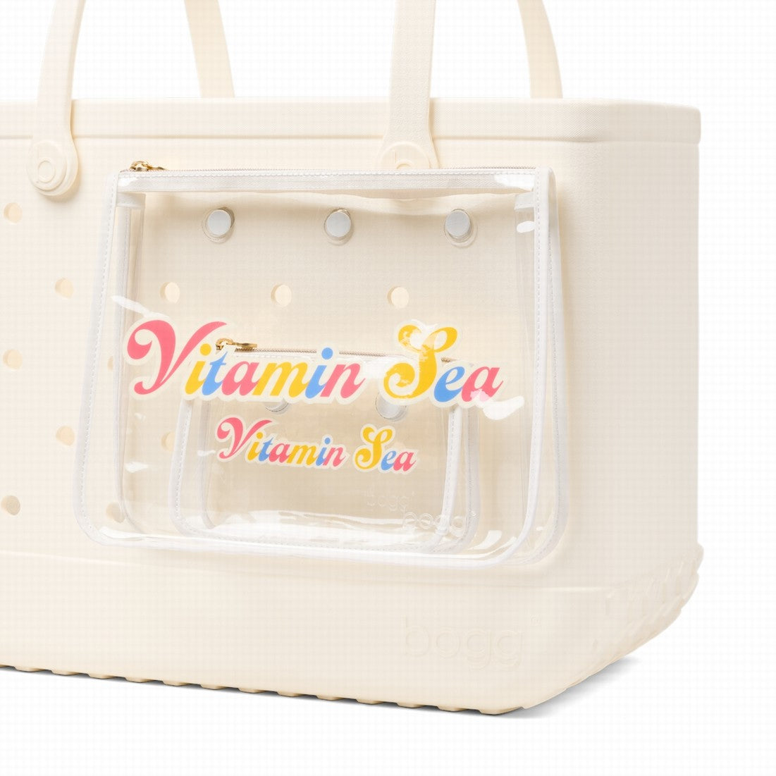 Bogg Bag Decorative Insert Vitamin Sea Resort Collection Carryall Premium Waterproof Easy Maintenance Surface for Women