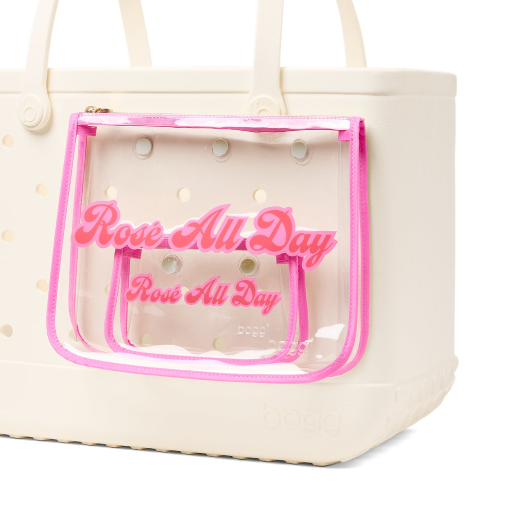 Bogg Bag Decorative Insert Rose All Day Coastal Travel Beach Bag Flexible Washable Deep Storage Interior for Cruise Travel