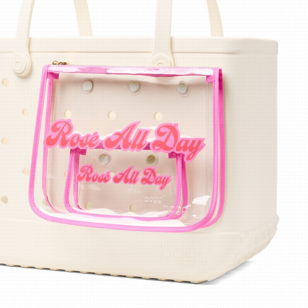 Bogg Bag Decorative Insert Rose All Day Waterfront Travel Tote Heavy Duty Waterproof Extra Wide Opening for Cruise Travel