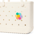 Bogg Bit Flower Power Travel Companion Beach Tote Modern Sandproof Reinforced Grip Handles for Beach Holidays