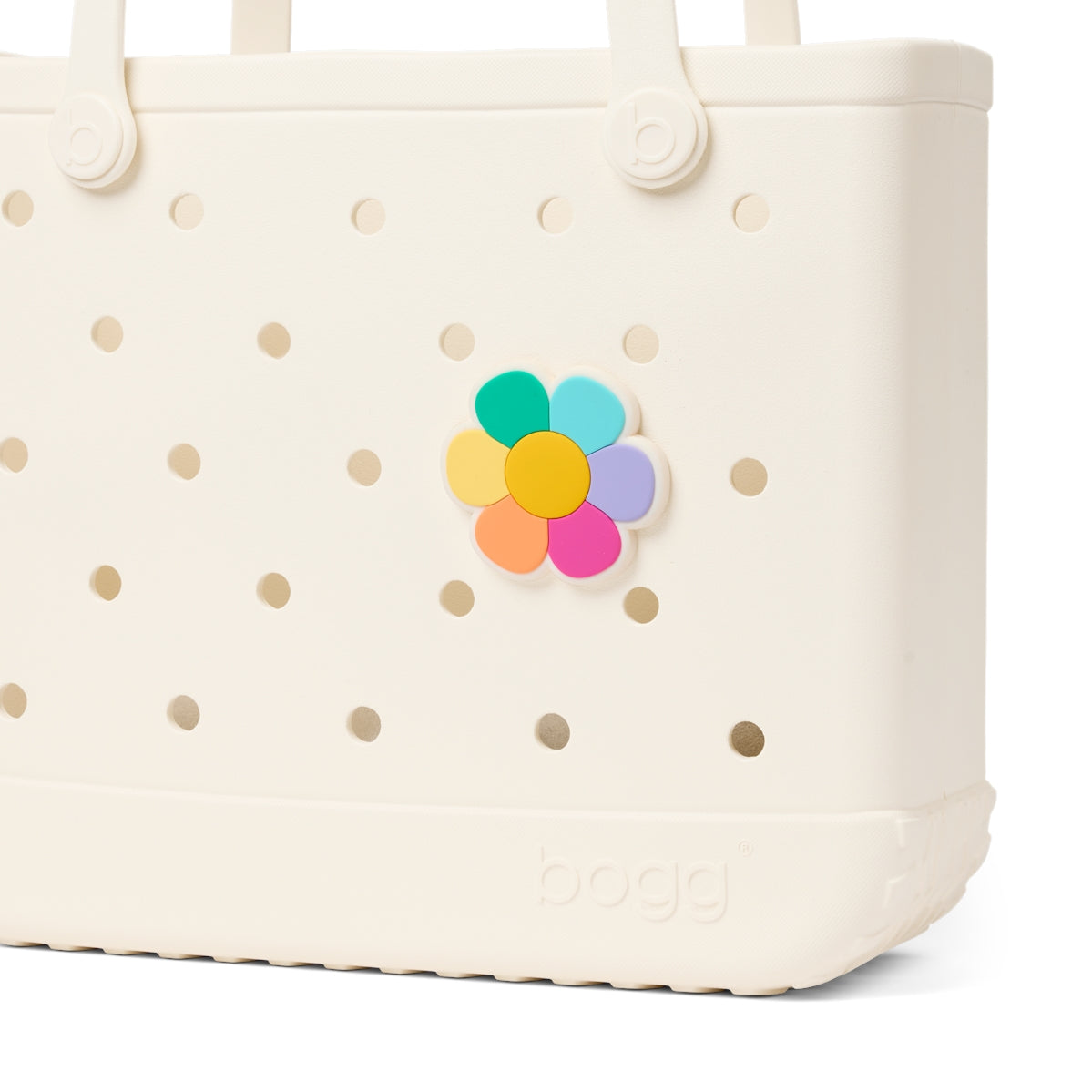 Bogg Bit Flower Power Travel Companion Beach Tote Modern Sandproof Reinforced Grip Handles for Beach Holidays