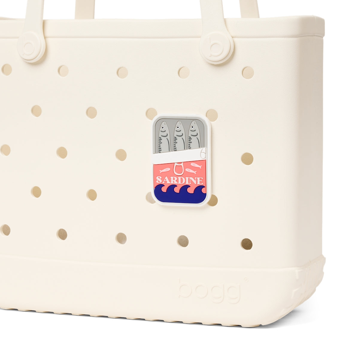 Bogg Bit Sardine Tin Cruise Ship Essentials Tote Lightweight Sandproof Adjustable Shoulder Strap for Beach Holidays