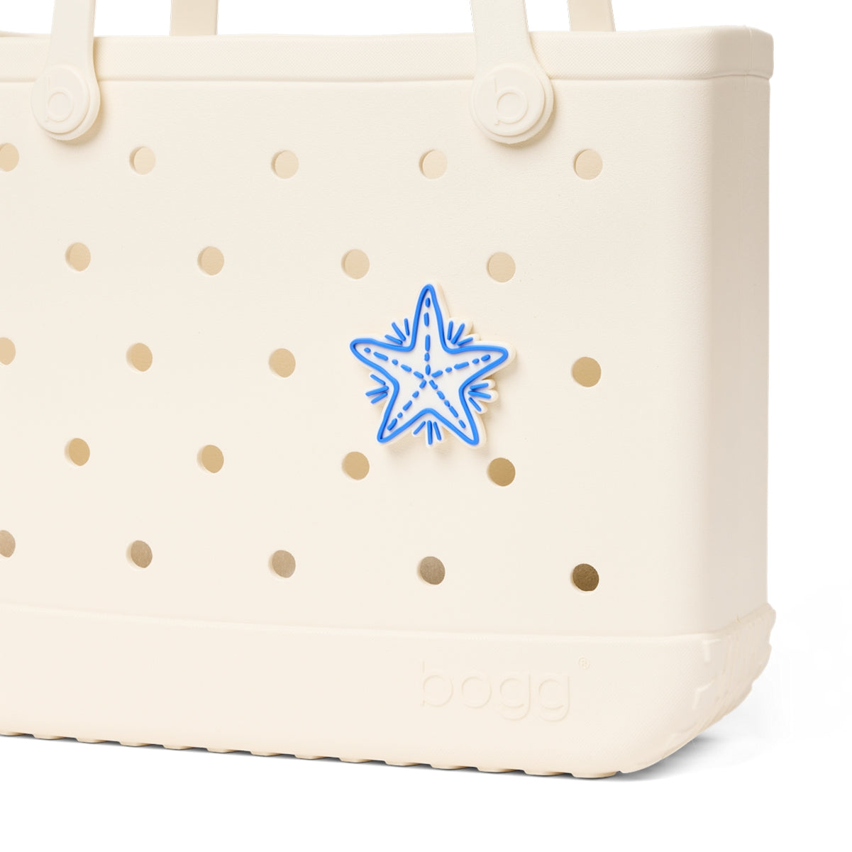 Bogg Bit Blue Starfish Vacation Gear Organizer Portable Tip Resistant Adjustable Shoulder Strap for Pool Activities