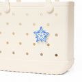 Bogg Bit Blue Starfish Family Fun Day Tote Flexible Oversized Open Top Access Access for Summer Adventures