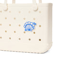 Bogg Bit Shello There Large Capacity Beach Carryall Travel Friendly Lightweight with Cosmetic Organizer for Resort Holidays Travel Organizer Vacation Essentials for Women