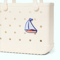 Bogg Bit Sailboat Quick Dry Beach Storage Tote Washable Travel Friendly with Adjustable Shoulder Strap for Water Sports Travel Organizer Vacation Essentials for Women