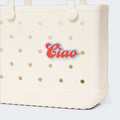 Bogg Bit Ciao Poolside Storage Carryall Easy Clean Easy Clean with Travel Accessory Pouch for Yacht Excursions Travel Organizer Vacation Essentials for Women