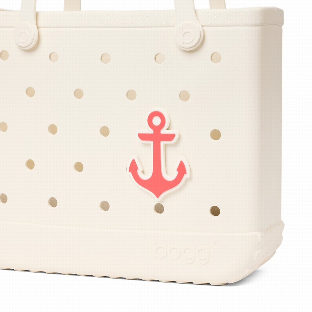 Bogg Bit Capri Coral Anchor Yacht Day Travel Organizer Modern Multi Purpose Reinforced Grip Handles for Family Trips