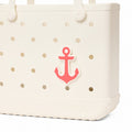 Bogg Bit Capri Coral Anchor Yacht Day Travel Organizer Modern Multi Purpose Reinforced Grip Handles for Family Trips
