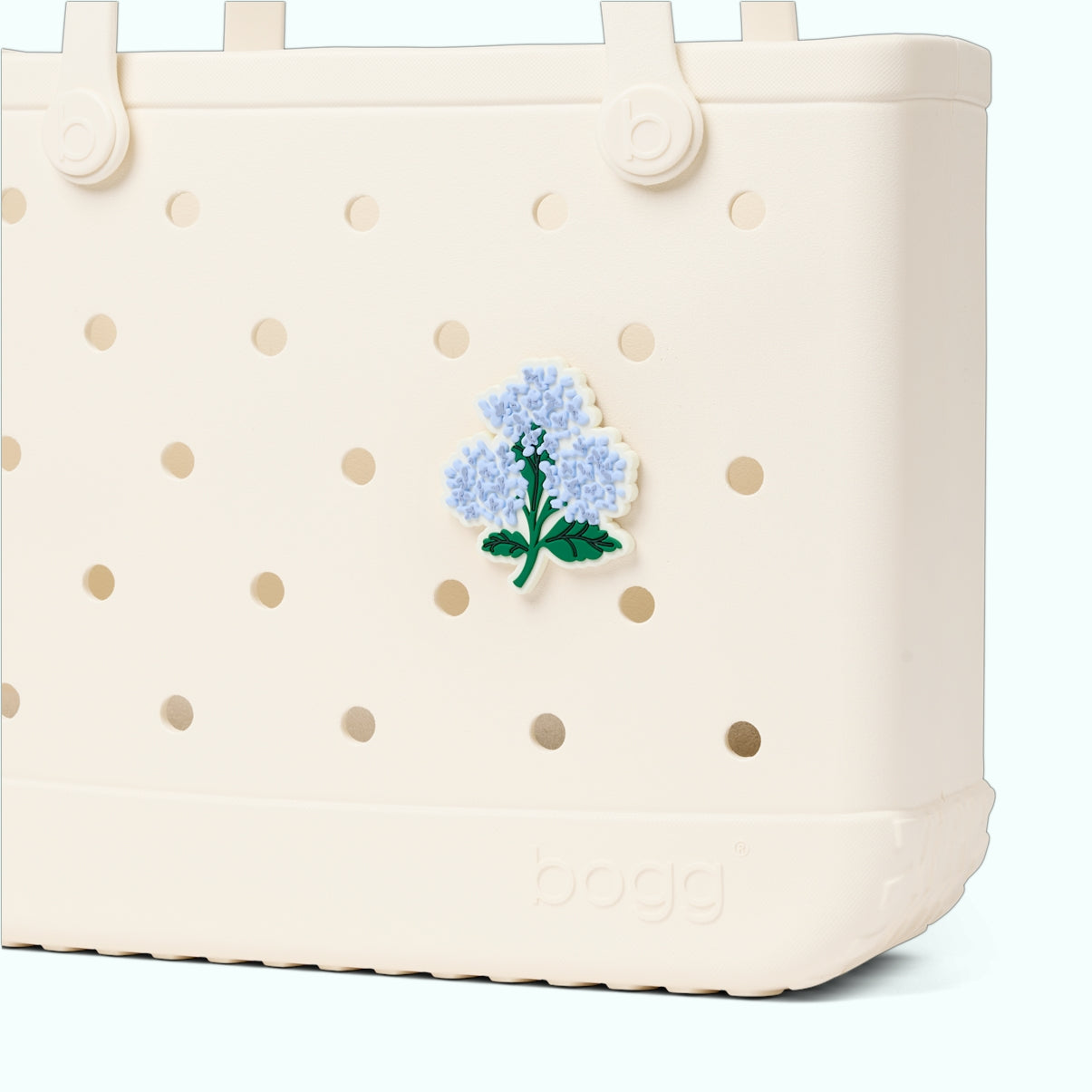 Bogg Bit Blue Hydrangea Premium EVA Pool Bag Sandproof Sandproof with Reinforced Handles for Pool Days Travel Organizer Vacation Essentials for Women