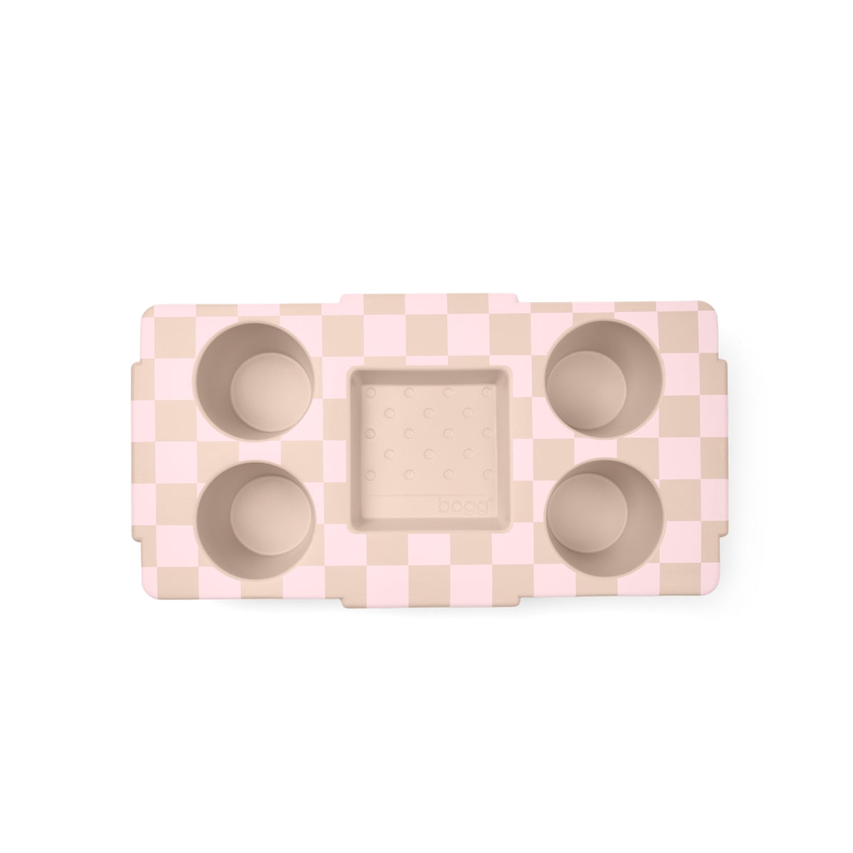 Top o' the Bogg to Ya Checkered Linen/ Pink Marshmallow Ocean Breeze Carryall Luxury Oversized Extra Wide Opening for Boat Excursions